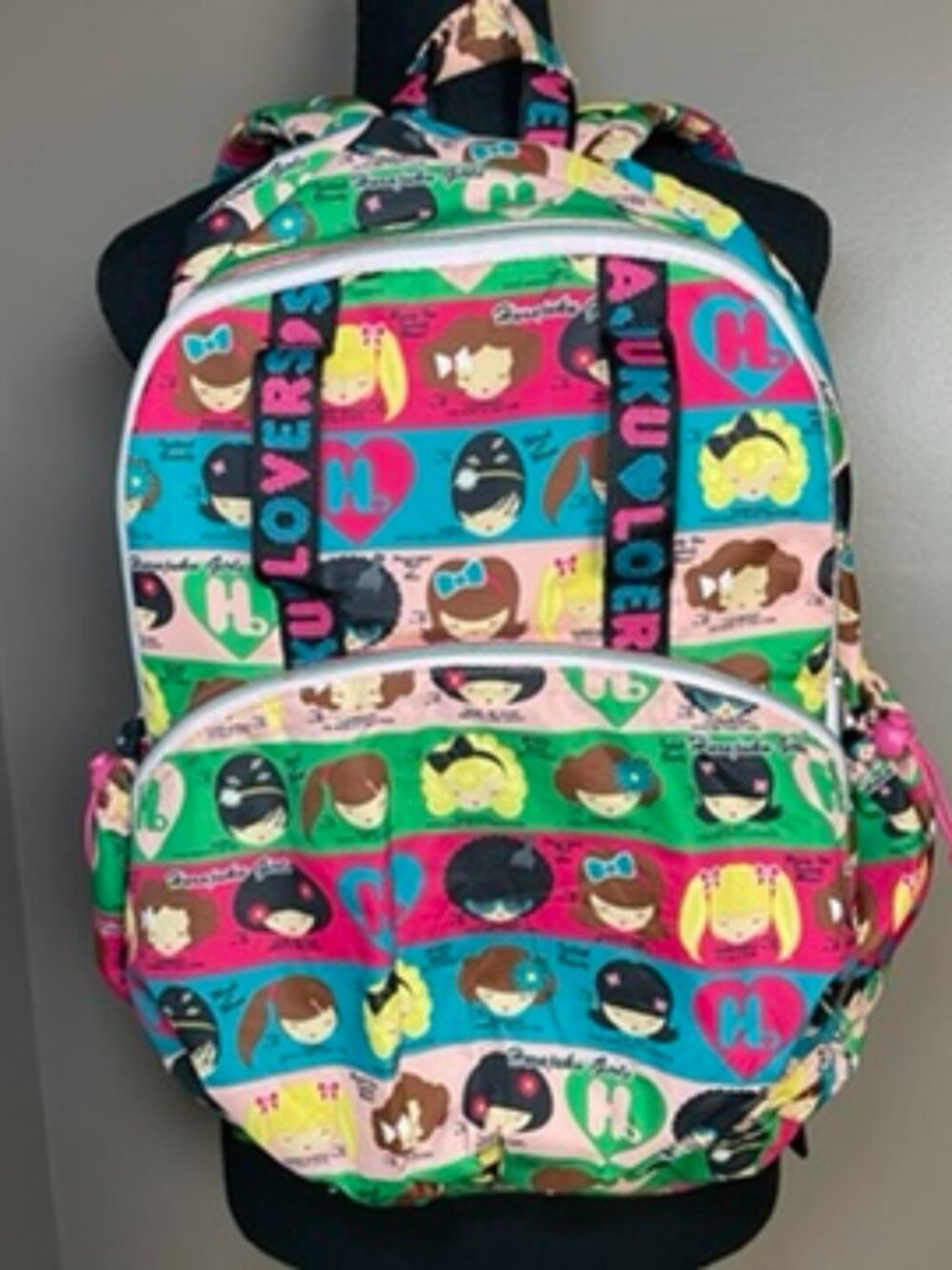 HARAJUKU LOVERS Vintage Y2K Gwen Stefani Character Print Backpack